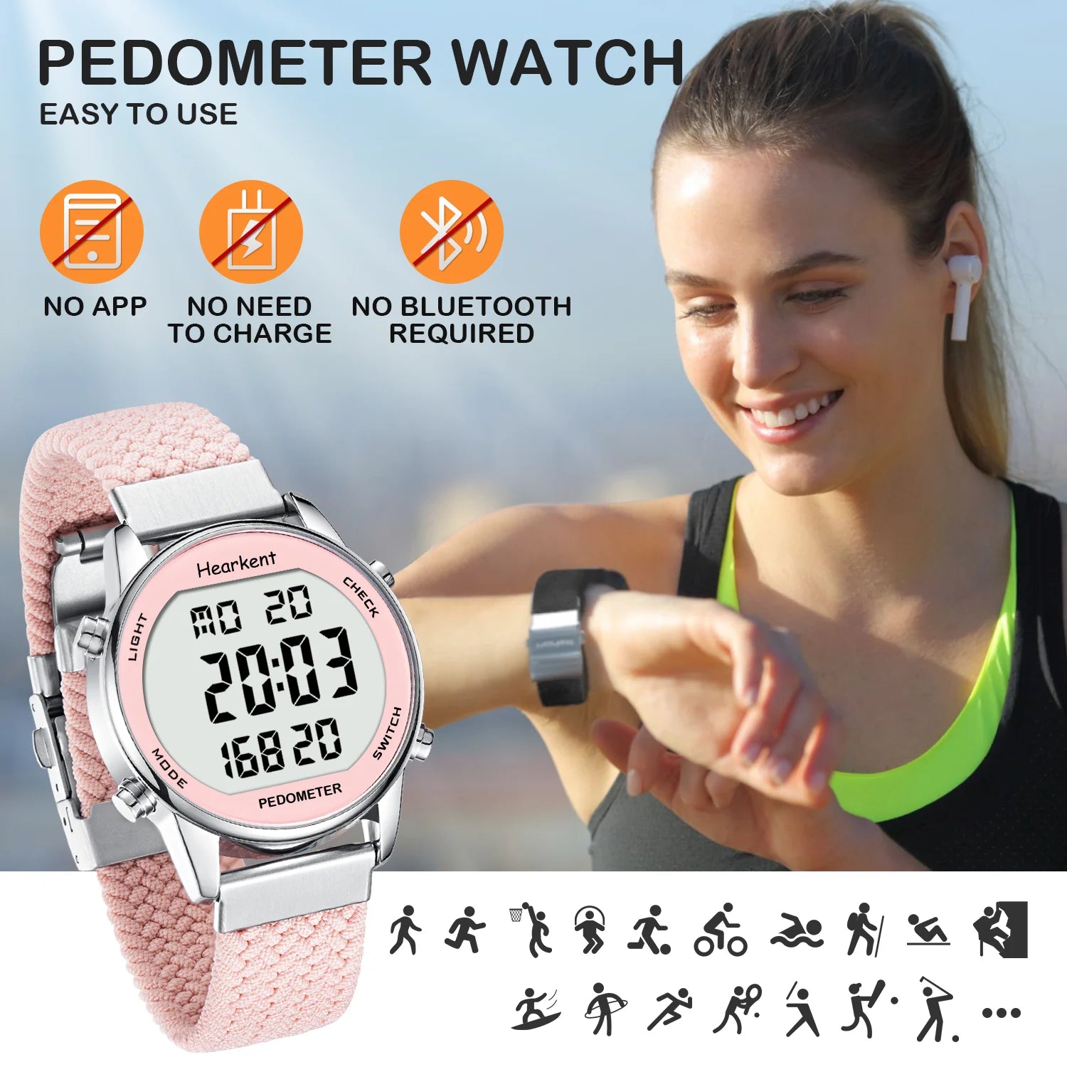Hearkent VitalStep Watch