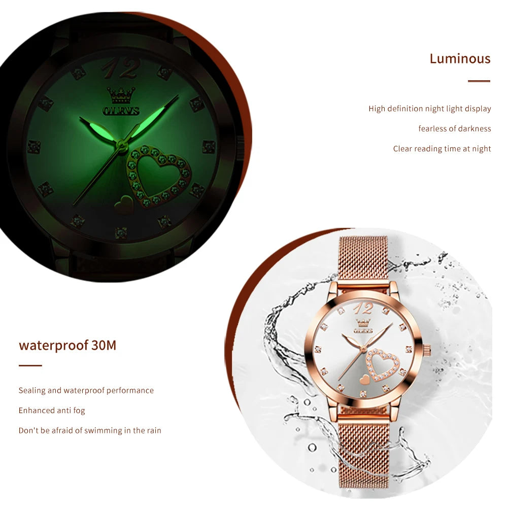 LoveGlow Mesh Watch
